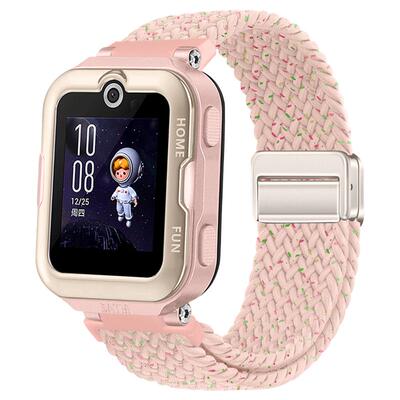 适用于华为儿童手表4pro表带新款磁吸扣编织腕带智能电话手表4pro专用舒适透气ASN-AL10男女学生替换带配件