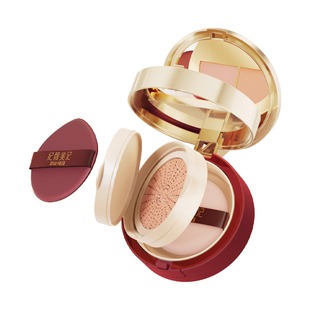 纪颜美记养肤三层气垫霜粉底液遮瑕隔离持久不脱妆三合一官方正品