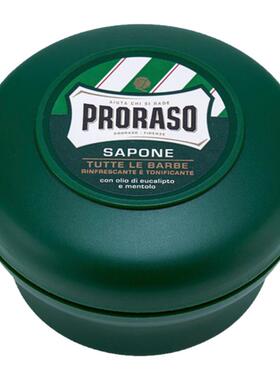 意大利PRORASO帕拉索桉树薄荷剃须膏皂 啫喱刮胡泡沫软化刀胡须膏