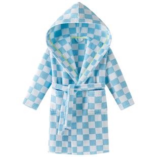 CallaAngel纯棉儿童连帽浴袍长绒棉毛巾料柔软吸水A类宝宝浴衣