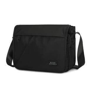 时尚邮差包横款单肩包男士包包大容量书包斜跨背包牛津布斜挎包男