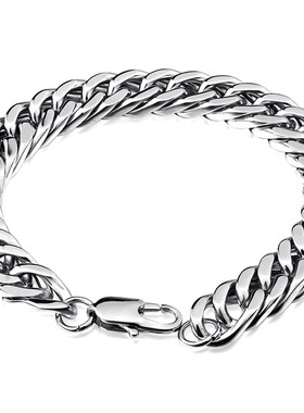 钛钢蛇骨手链男韩版潮霸气日韩