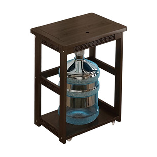 新中式茶桌可移动阳台小户型茶台全自动烧水壶一体实木泡茶桌茶车