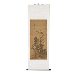 明陈洪绶《梅花山鸟图》