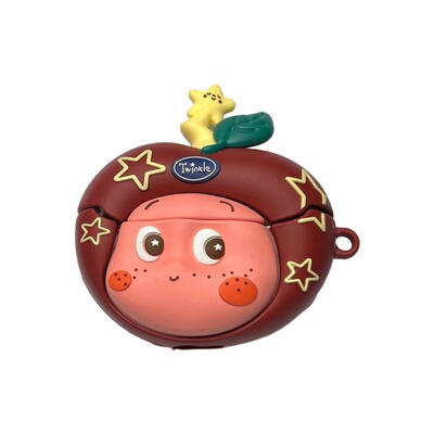 立体红苹果星星人适用于红米buds6青春版蓝牙耳机保护套Redmi 6pro耳机壳防摔红米5pro卡通可爱少女心硅胶新