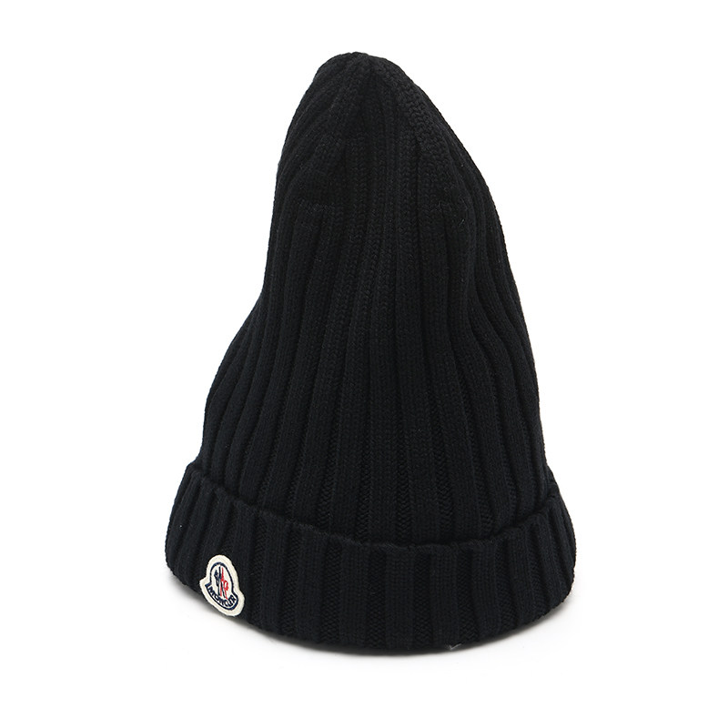 【自营】Moncler/盟可睐FW26品牌徽标贴片男女通用羊毛绒线针织帽