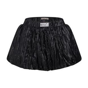 MardiMercredi褶皱肌理花苞短裙女时尚甜酷设计感灯笼裙叠穿新款