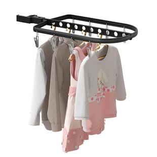 公寓无阳台防盗窗晾衣架高层窗外晾晒神器窗框晾衣挂钩护栏晒东西