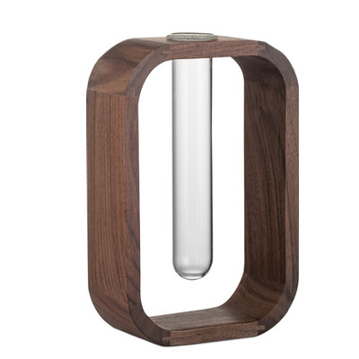 日式实木玻璃桌面小花器