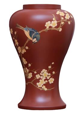 袁勇老师精工之作花鸟博古瓶
