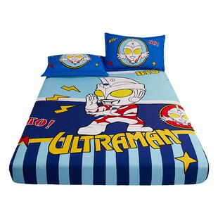 儿童床笠罩纯棉100全棉四季通用1.2米0.9m1.35奥特曼床单男孩1.0