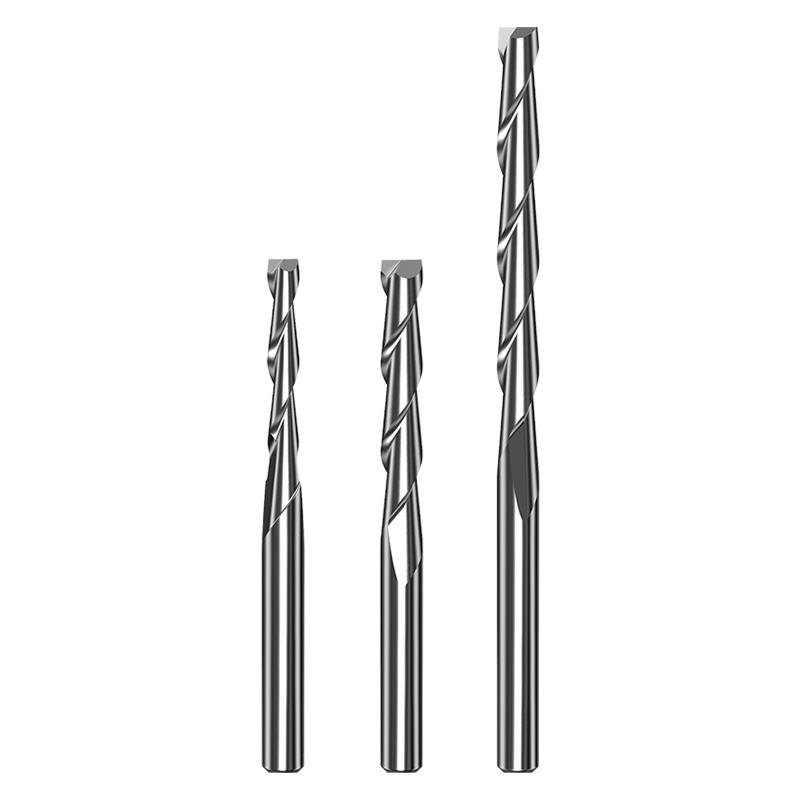 沪豪3.175双刃螺旋铣刀电脑数控雕刻工具刀密度板专用雕刻机刀具
