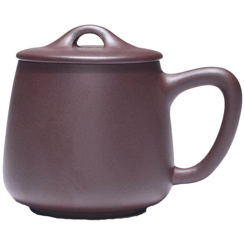 紫砂杯宜兴原矿纯手工紫砂杯石瓢茶杯大容量办公茶具礼盒装泡茶杯