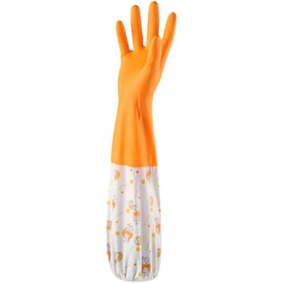 洗碗手套加绒冬天保暖劳保耐磨防水乳胶厨房刷碗非一次性家务手套