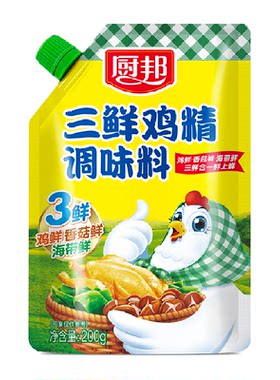 厨邦三鲜鸡精含嘴立袋200g调味品