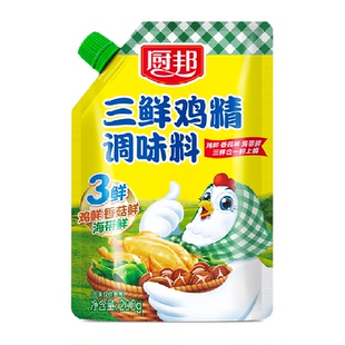 厨邦三鲜鸡精含嘴立袋200g调味品原味鲜味精厨房调料调味料家用