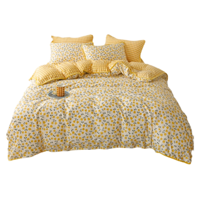 斜纹被套ab面全棉加绒单面绒保暖