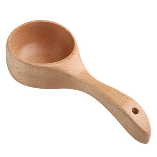 舍里吃螺蛳粉大勺日式木质盛汤稀饭粥勺吃播大号汤勺家用舀米水瓢