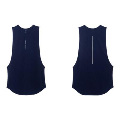 大开叉健身背心男宽松坎肩无袖T恤运动衣跑步撸铁举重卧推训练服