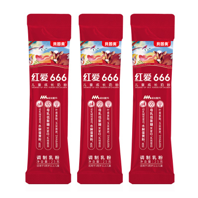 贝因美红爱666儿童4段奶粉25g*3