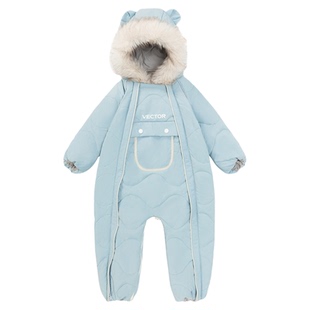 VECTOR玩可拓儿童连体滑雪服加厚保暖防水宝宝爬行服滑雪衣裤童装