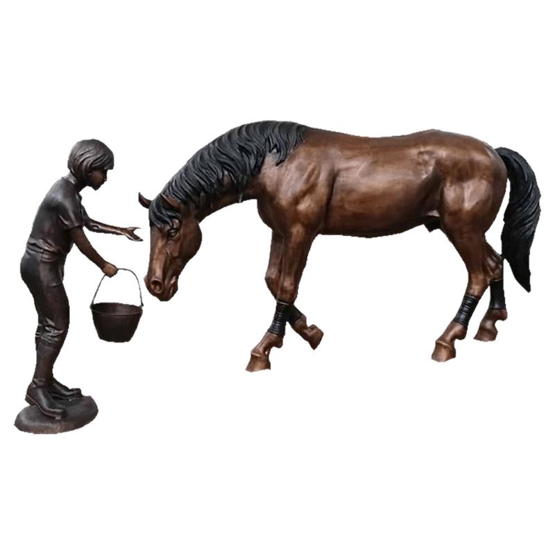 定制大型铜马雕塑马拉车战车八骏马青铜奔马骑马将军户外广场铜雕