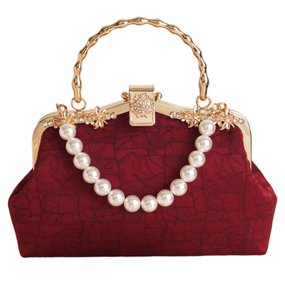 复古中式婚礼手提包包