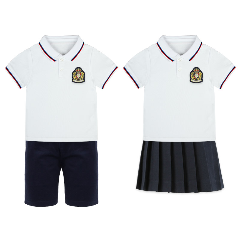 中小学生毕业服装教师校服套装短袖童装英伦风夏季班服幼儿园园服