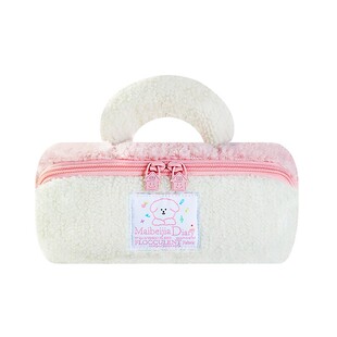 麦贝佳小学生毛绒笔袋大容量文具盒高颜值ins风初中生女孩款2026新款超火