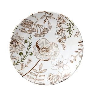 日本进口Aito植物花卉系列餐具陶瓷马克杯釉下彩水果花卉水杯餐盘