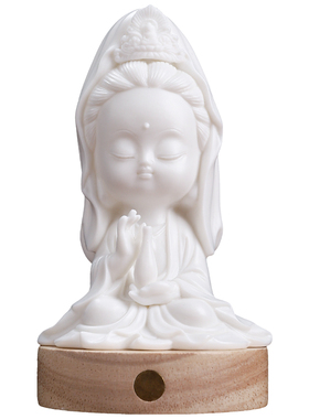 陶瓷佛像观音菩萨保平安车载摆件