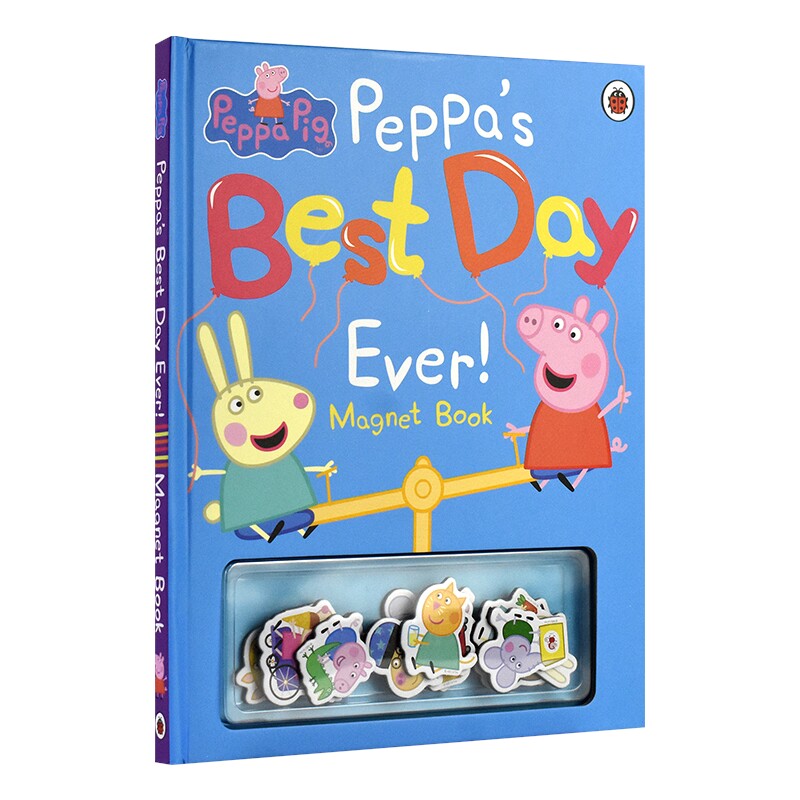 Peppa Pig Peppa’s Best Day Ever 小猪佩奇 愉快的一天 故事绘本 磁贴玩具书 益智活动 亲子读物 英语启蒙 英文原版进口儿童图书