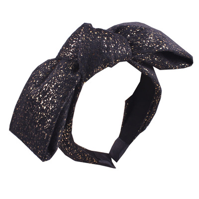 复古超大蝴蝶结宽边发箍高颅顶