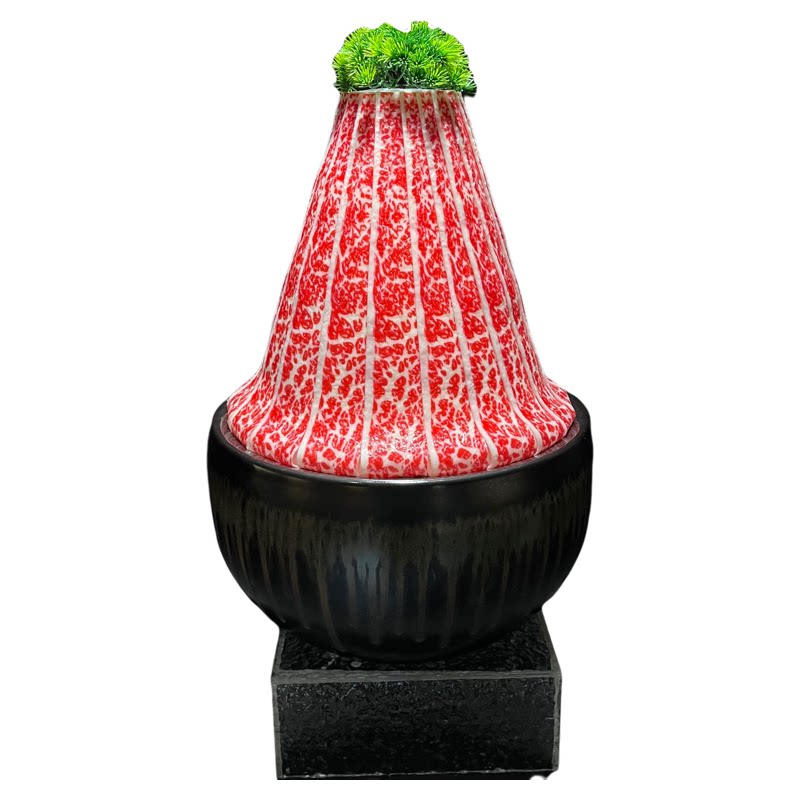 仿真雪花牛肉模型刺身摆件