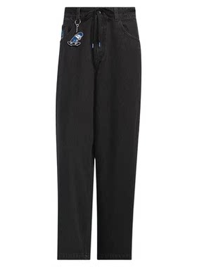 Adidas阿迪达斯三叶草男子 SKT DENIM PANT 纯棉牛仔运动裤JV6944