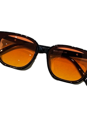 防紫外线茶色黄色方形墨镜