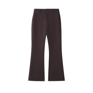 FILA FUSION斐乐潮牌女装裤2026春季新款时尚休闲简约修身微喇裤