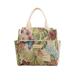 保温包大容量手提创意异域风情通勤上班便携午餐包饭盒袋便当包