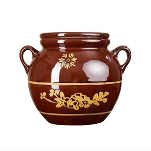 土陶罐带盖家用厨房装猪油容器老式家用油缸装罐坛子贮存油坛耐高