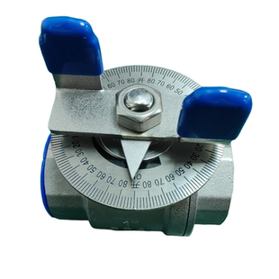 360度90刻度盘球阀15DN25开度可调节阀流量手动节流阀门1/2