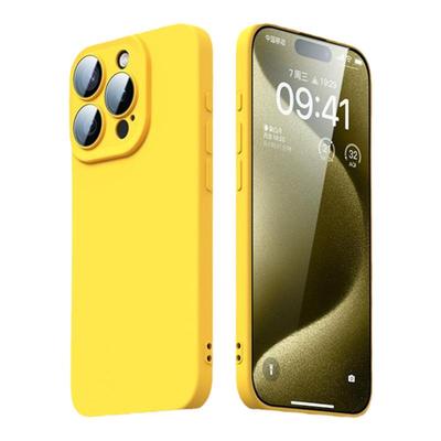 适用苹果手机壳软硅胶自带镜头膜