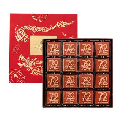 歌帝梵72%黑巧克力礼盒16片