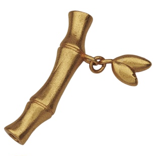 隔竹叶节节高手工配饰高保色竹节弯管亚金竹节diy编绳手链配饰