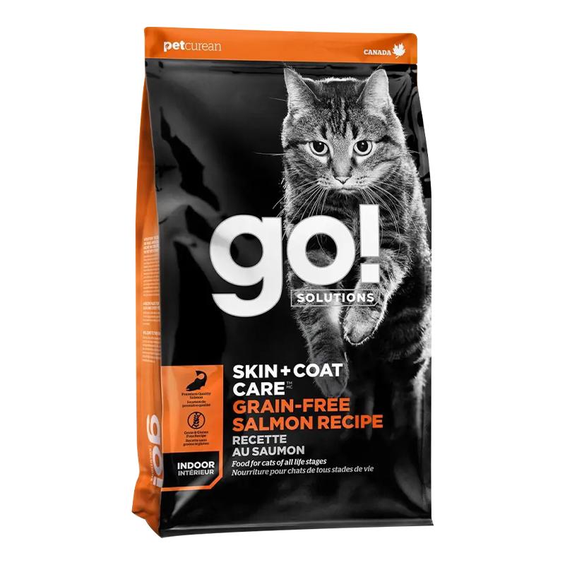 GO猫粮美毛护肤三文鱼室内猫进猫全价膨化粮