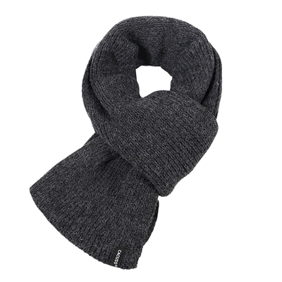 CACUSS围巾男士加厚纯色情侣围脖