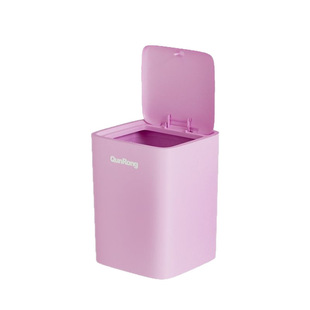 Cegier.高颜值简约按压弹盖垃圾桶家用卫生间厨房大号卫生桶|策袋