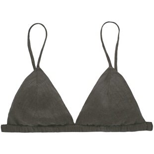 陈小满亚麻法式三角杯透气无钢圈文胸夏季超薄内衣bralette