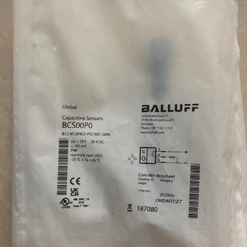 议价巴鲁夫BALLUFF电容式感测器BCS00P0全新 BCS M12B4G2-PSC40D-
