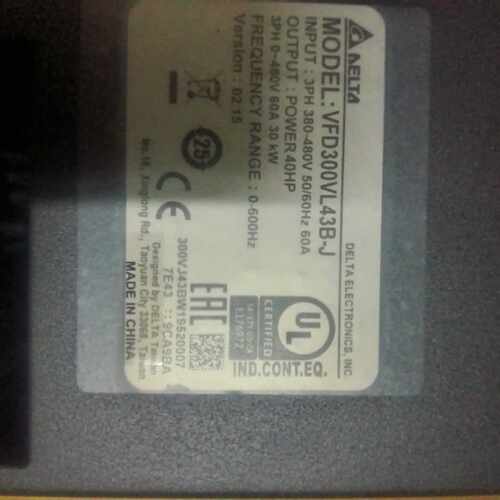 议价Delta Driver Vfd300vl43b-J 30Kw 380-4适用
