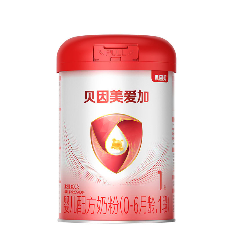试吃】贝因美爱加1段奶粉婴幼儿配方奶粉一段350g官网旗舰店